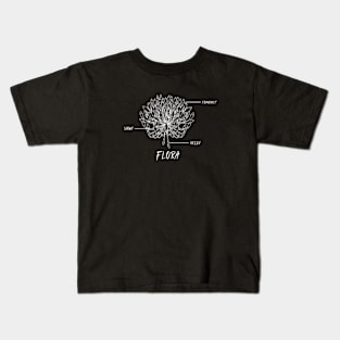 Flora Wildflower Bloom Flora Vintage Since Retro Kids T-Shirt